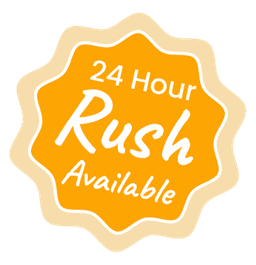 24 Hour Rush Available